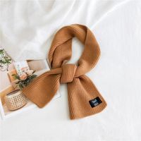 Pure Color Double-sided Dual-use Labeling Scarf For Women Korean Warm Scarf sku image 8