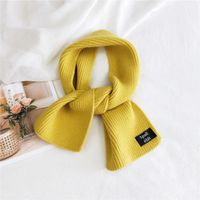 Pure Color Double-sided Dual-use Labeling Scarf For Women Korean Warm Scarf sku image 9