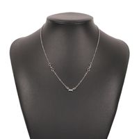 Light Luxury Simple Geometric Diamond High-end Necklace sku image 2