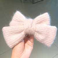 Woolen Knitted Big Bow Hairpin sku image 1