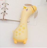 Cute Cartoon Giraffe Portable Mute Usb Charging Electric Mini Fan sku image 2