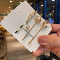 Simple Imitation Pearl Hairpin Korean Style Cute Bangs Clip Wholesale sku image 2