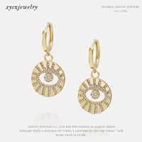 Wholesale Fashion Devil's Eye Gold-plated Earrings sku image 1