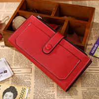 Women's Solid Color Pu Leather String Wallets main image 3