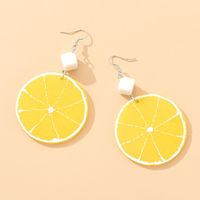One-pair Package Lemon Earrings main image 1