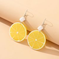 One-pair Package Lemon Earrings sku image 1