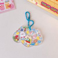 Cute Small Round Star Cloud Transparent Acrylic Notebook Pendant main image 2