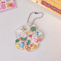 Cute Small Round Star Cloud Transparent Acrylic Notebook Pendant main image 3