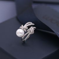 Womens Fashion Knot Micro-inlaid Zircon Beads Ring Nhdo129048 sku image 1