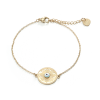 Moda Nuevo Acero Inoxidable Ojo Pulsera Accesorios Femeninos sku image 1