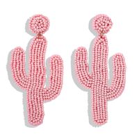 Fashion Simple Cactus Rice Beads Earrings Nhjq140218 sku image 3