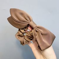 Fashion Pleated Solid Color Bow Hair Scrunchies sku image 6