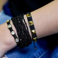 Fashion Diamond-studded Punk Style Beaded Bracelet sku image 4