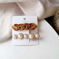 Conjunto De Horquilla De Perlas De Cadena Simple De Corea sku image 3