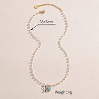 304 Stainless Steel 18K Gold Plated Retro Plating Heart Natural Stone Necklace main image 4