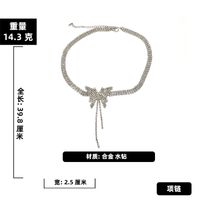 Fashion Rhinestone Butterfly Necklace sku image 2