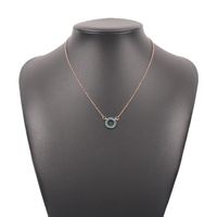 Simple Creative Colorful Diamond Necklace sku image 2