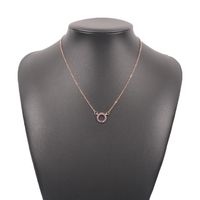 Simple Creative Colorful Diamond Necklace sku image 3