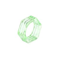 Korean Color Acrylic Resin Rhombus Ring sku image 17