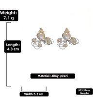 Baroque Pearl Heart Fish Line Earrings Wholesale Nihaojewelry sku image 3