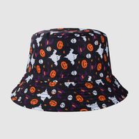 2021 New Halloween Fisherman Hat Funny Trend Street Hat Sun Protection Hat Fashion Casual Pot Hat sku image 3