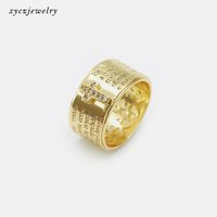 Retro Glossy Cross Copper Ring Wholesale Nihaojewelry sku image 9