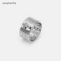 Retro Glossy Cross Copper Ring Wholesale Nihaojewelry sku image 5