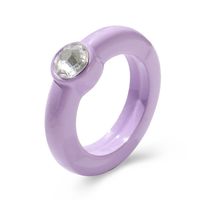Fashion Creative Jelly Color Diamond Ring Wholesale sku image 13