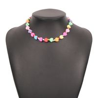 Bohemian Contrast Color Resin Beads Necklace sku image 19