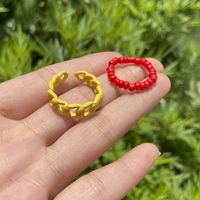 Wholesale Jewelry Color Rice Bead Alloy Ring Set Nihaojewelry sku image 1