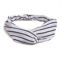 Nihaojewelry Retro Wave Point Printing Wide Side Cross Elastic Headband sku image 22