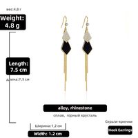 Fashion Geometric Rhinestone Artificial Gemstones Earrings sku image 4