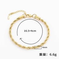European And American Simple Twist Chain Stainless Steel Fine Texture Women's Jewelry sku image 1