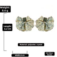 Boucles D&#39;oreilles En Tissu De Cristal De Mode En Gros Nihaojewelry sku image 3