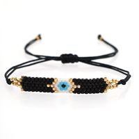 Bracelet Oeil De Diable Tissé Avec Perles Miyuki Ethniques En Strass En Gros Nihaojewelry sku image 1