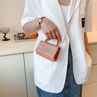 2022 New Fashion Solid Color Shoulder Messenger Small Square Bag main image 4