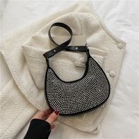 New Fashion Retro Underarm Light Diamond Shoulder Crossbody Bag sku image 4