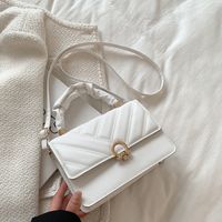 New Fashion Simple Retro Portable Small Square Crossbody Shoulder Bag sku image 1