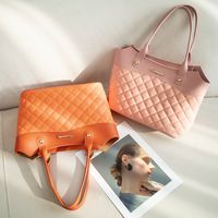 Fashion Embroidered Solid Color Shoulder Handbag Women Wholesale main image 3