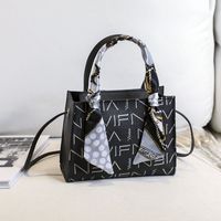 Small Pu Leather Geometric Fashion Square Crossbody Bag sku image 5