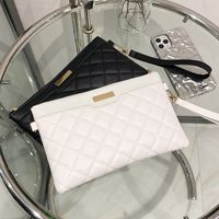 White Red Black Pu Leather Geometric Square Evening Bags main image 5