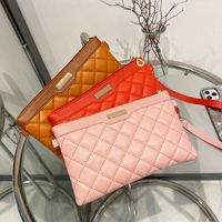 White Red Black Pu Leather Geometric Square Evening Bags main image 4