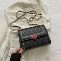 Female New Fashion Chain Small Square Shoulder Messenger Mini Bag sku image 3