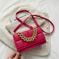 New Fashion Women's Solid Color Shoulder Crossbody Small Square Bag sku image 11