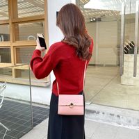 2022 الأزياء مربع صغير حقيبة الكتف Crossbody الحلوى اللون المرأة حقيبة main image 3