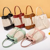 Fashion Classic Stylish Man-made Leather Bucket Bag Women Wholesale main image 5