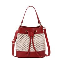 Fashion Classic Stylish Man-made Leather Bucket Bag Women Wholesale main image 2