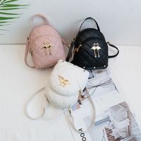 Fashion Embroidered New Solid Color Backpack One Piece Small Bag main image 6