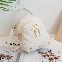 Fashion Embroidered New Solid Color Backpack One Piece Small Bag main image 5