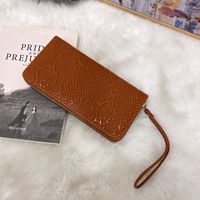 Fashion Lady's Long Shape Clutch Simple Cool Tri-fold Bag sku image 9